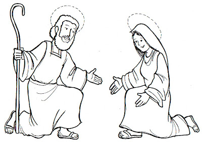 Imagenes De Jesus Y Maria Jose Sketch Coloring Page